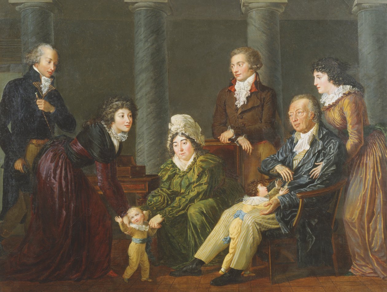 Portrett av familien av Jean Baptiste Frederic Desmarais