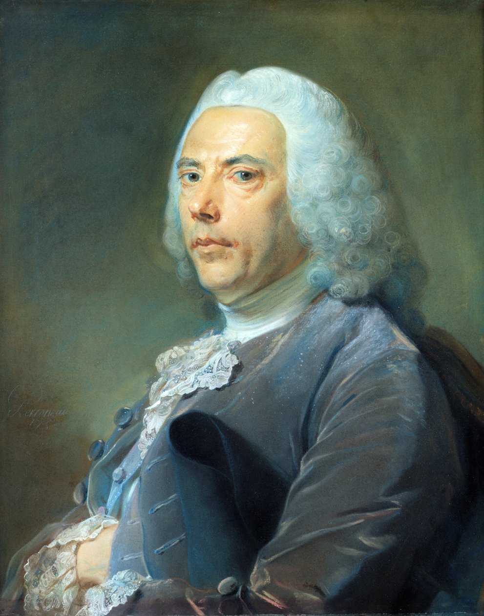 Pierre Bouguer (1698-1758) 1753 (pastell på papir) av Jean Baptiste Perronneau