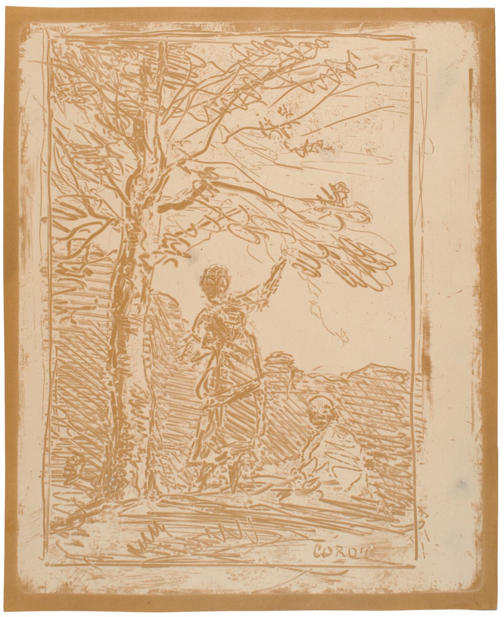 Der Tod und das Mädchen av Jean-Baptiste-Camille Corot
