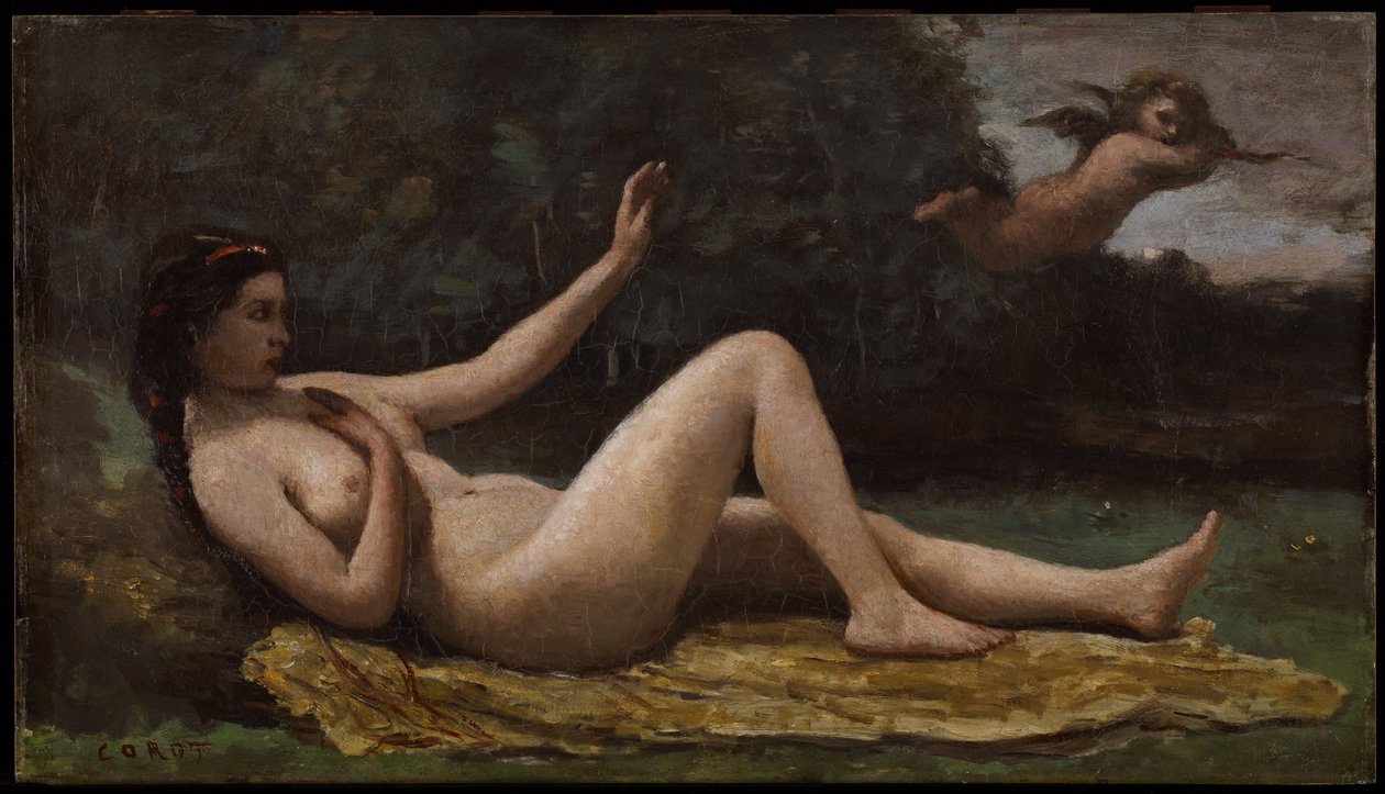 Evokasjon av kjærlighet av Jean-Baptiste-Camille Corot