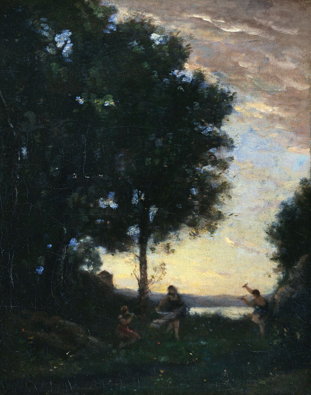 Dansende fauner og nymfer av Jean-Baptiste-Camille Corot