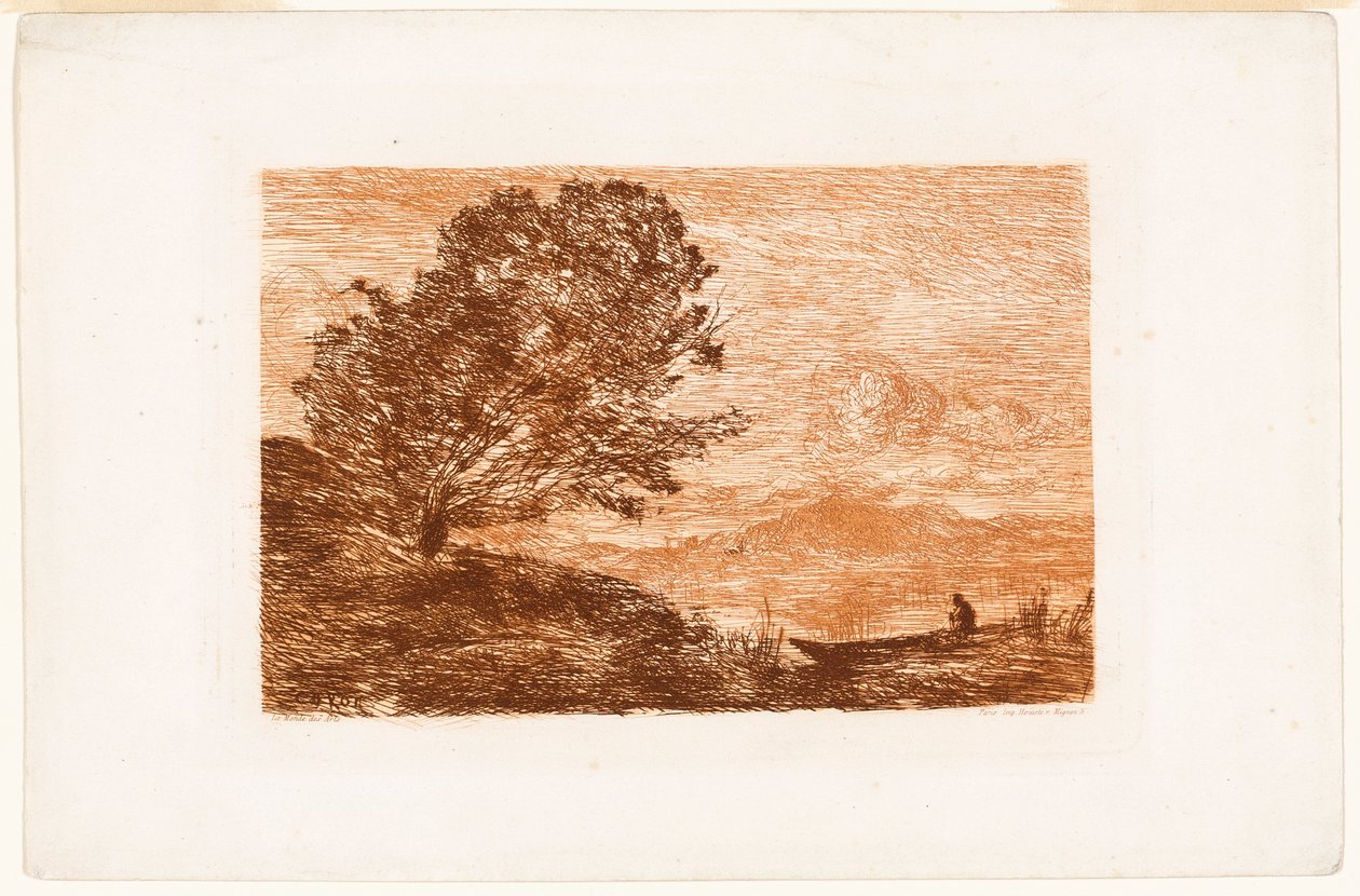 Innsjø i Tyrol av Jean-Baptiste-Camille Corot