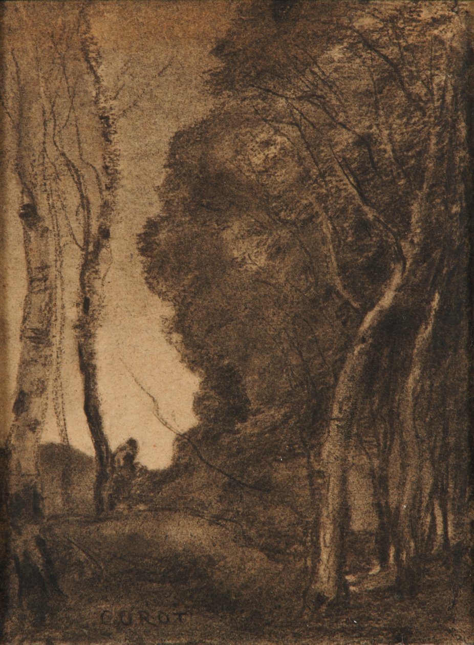 Landskap med trær av Jean-Baptiste-Camille Corot