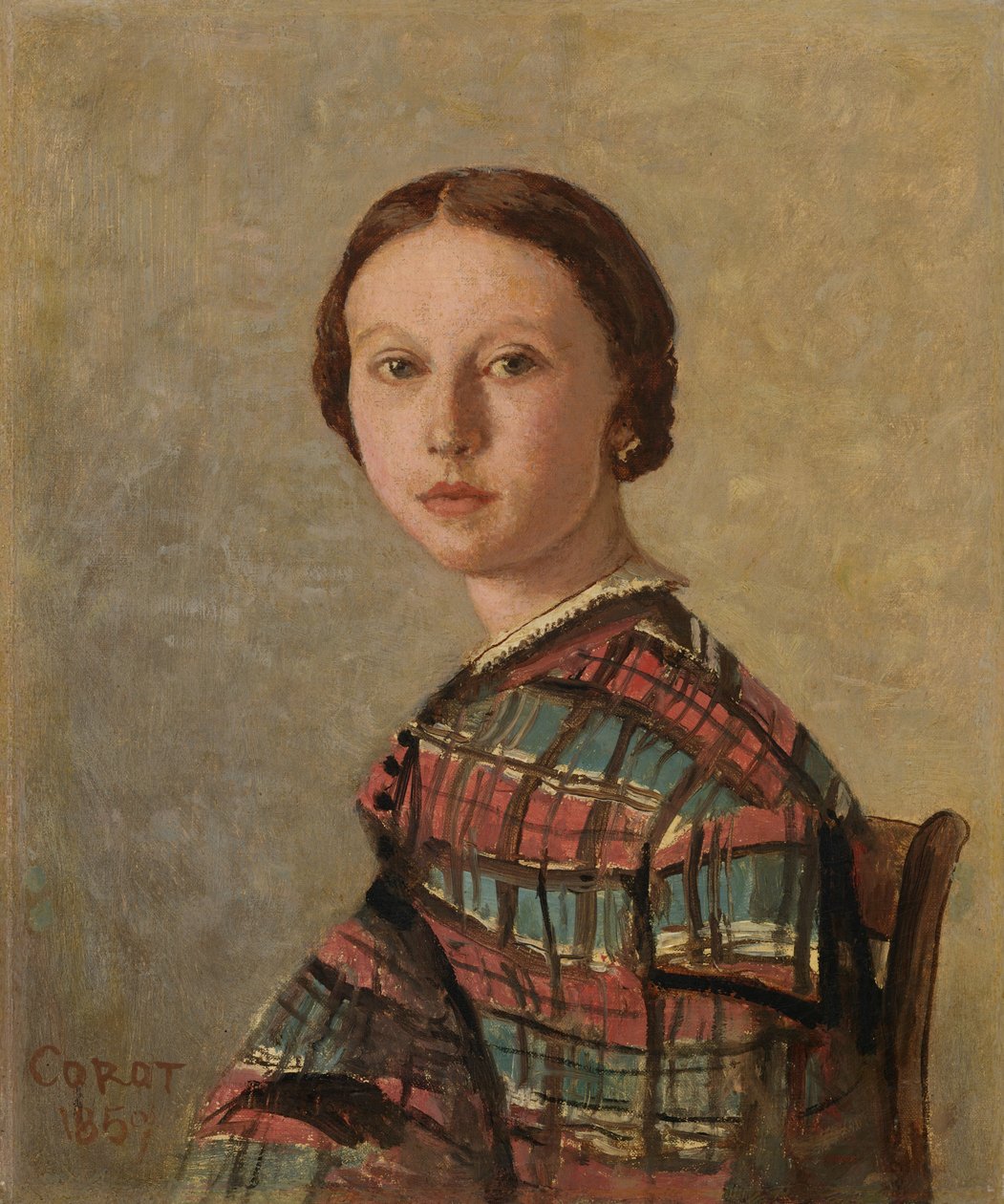 Portrett av en ung jente av Jean-Baptiste-Camille Corot