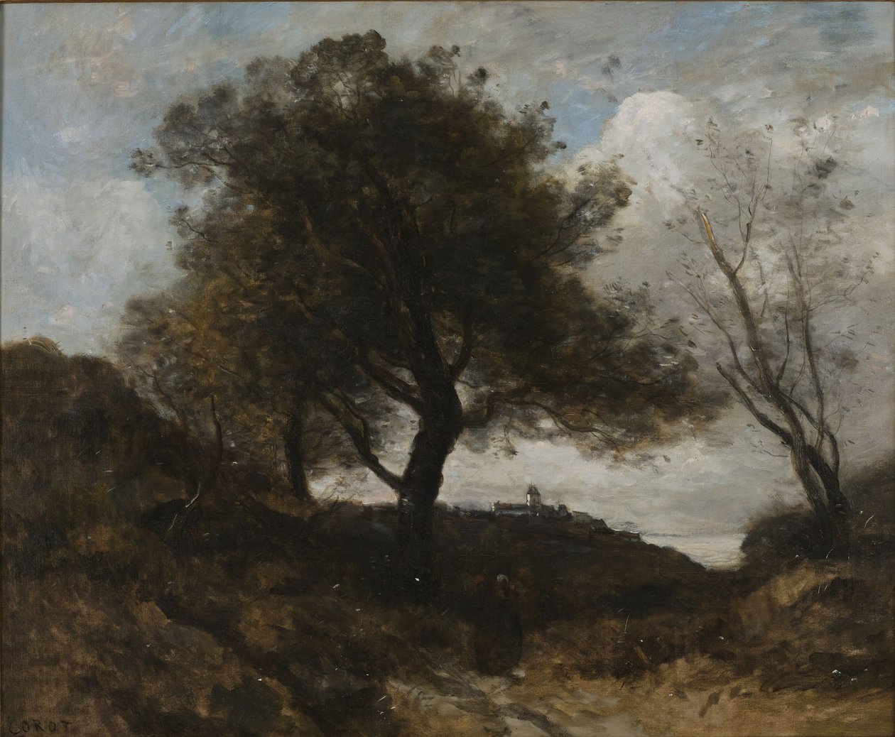 Minne fra Normandie av Jean-Baptiste-Camille Corot