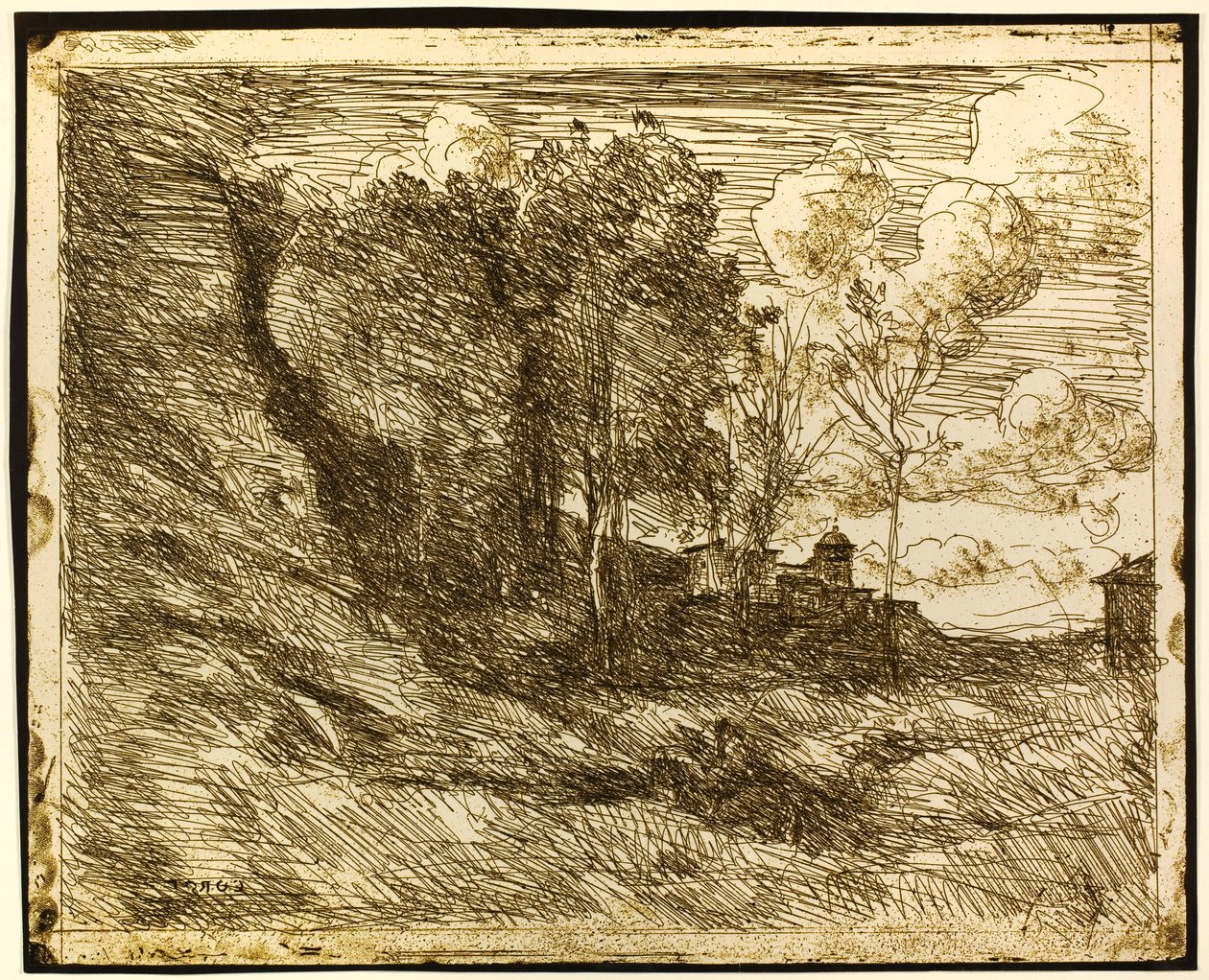 Souvenir fra Ostia av Jean-Baptiste-Camille Corot