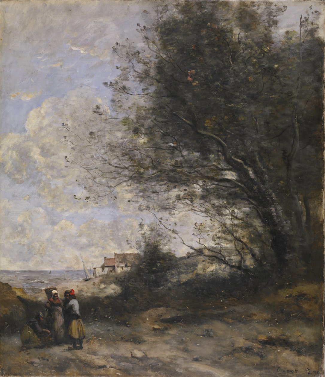 Fiskerens hytte av Jean-Baptiste-Camille Corot