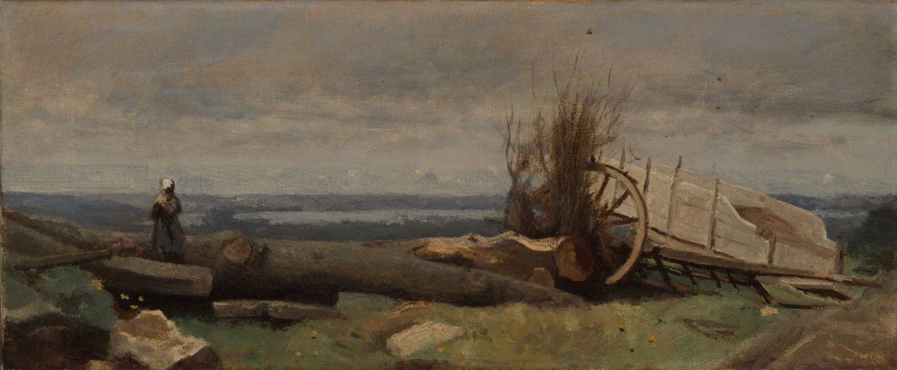 Sletten La Beauce av Jean-Baptiste-Camille Corot