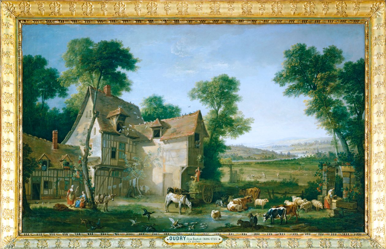 Gården - Gården ... av Jean-Baptiste (school of) Oudry