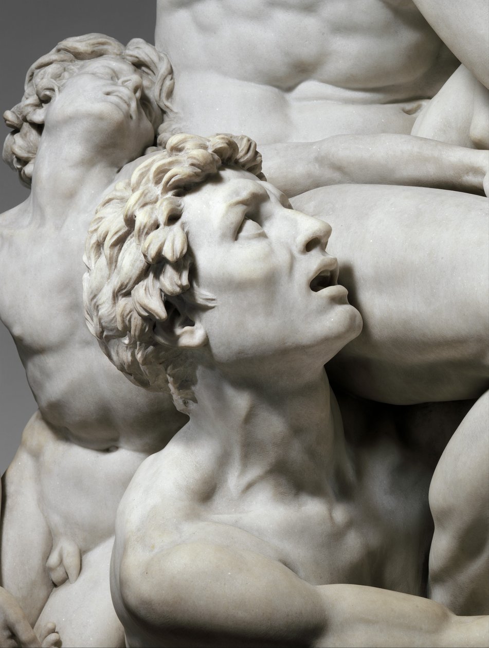 Detalj av Ugolino og hans sønner av Jean Baptiste Carpeaux