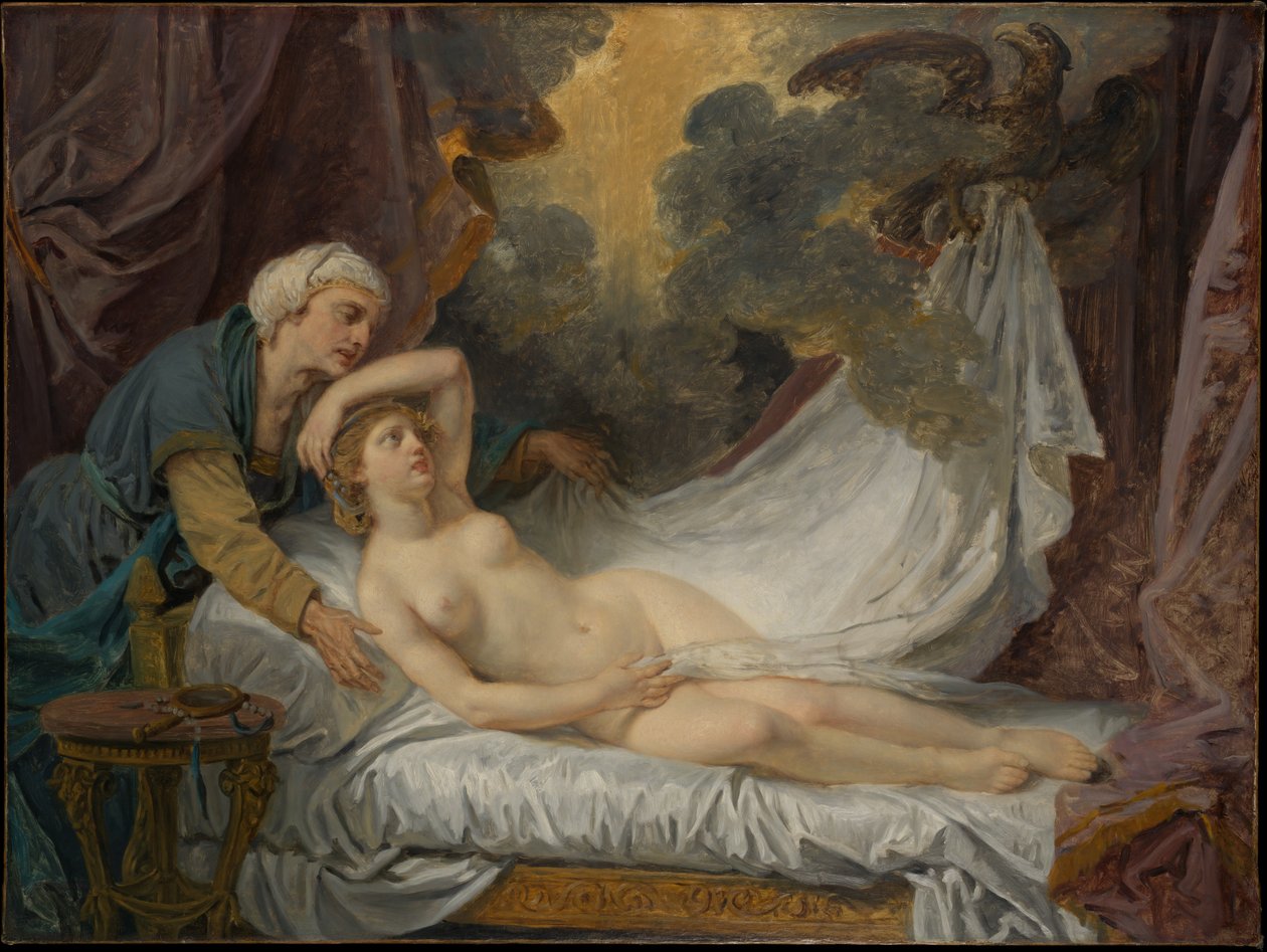 Aigina besøkt av Jupiter av Jean-Baptiste Greuze