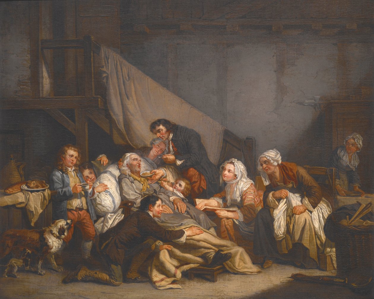 En gammel manns død av Jean-Baptiste Greuze