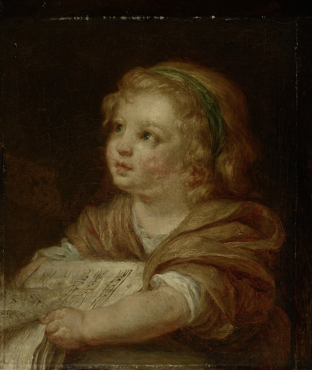 Jente med notebok av Jean-Baptiste Greuze