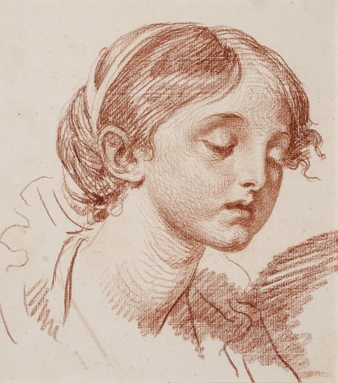 Hode av en jente av Jean-Baptiste Greuze