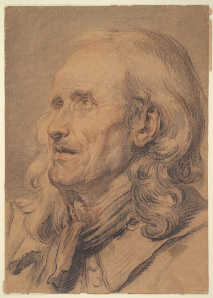 Hode av en gammel mann, studie til «En ekteskapskontrakt» av Jean-Baptiste Greuze