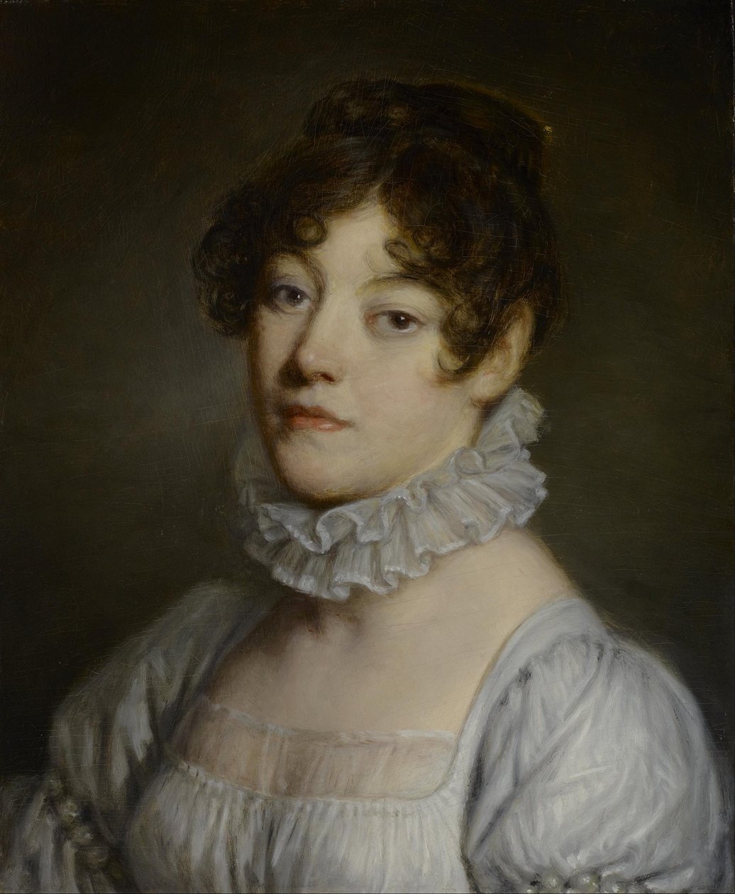 Portrett av en ung kvinne av Jean-Baptiste Greuze