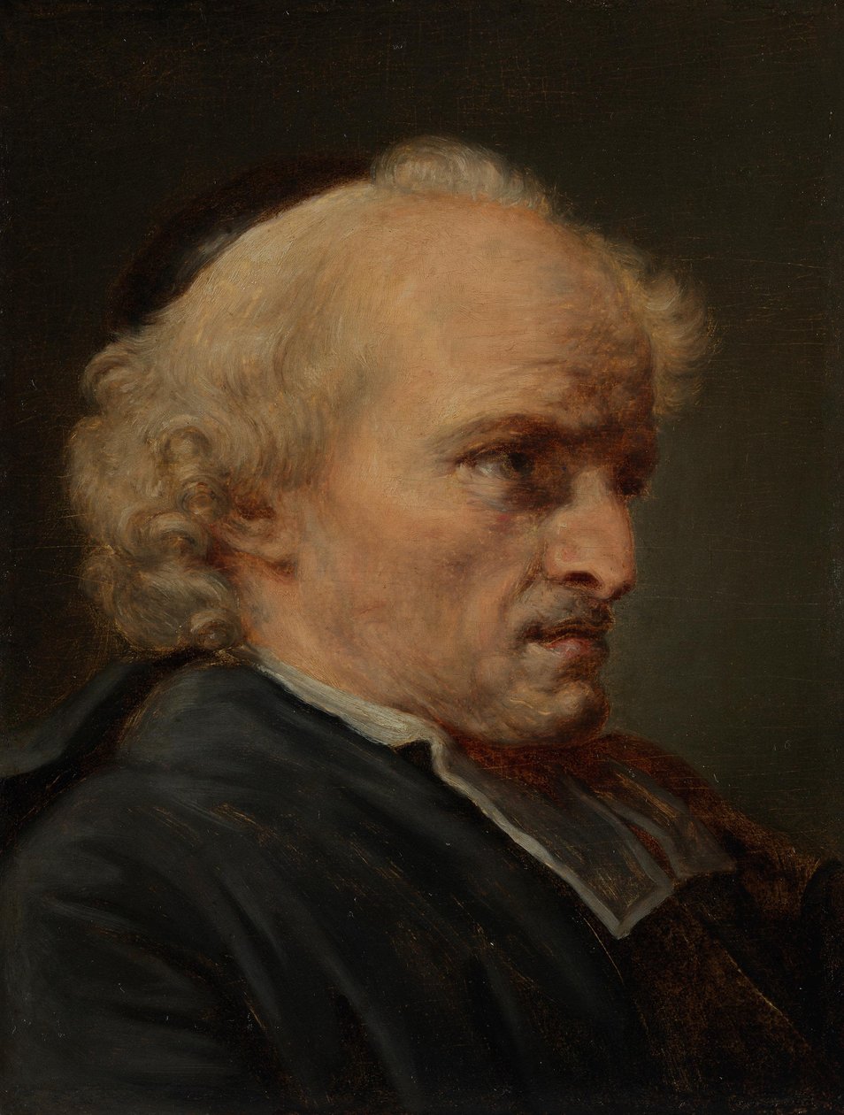 Studie til hodet av en geistlig av Jean-Baptiste Greuze