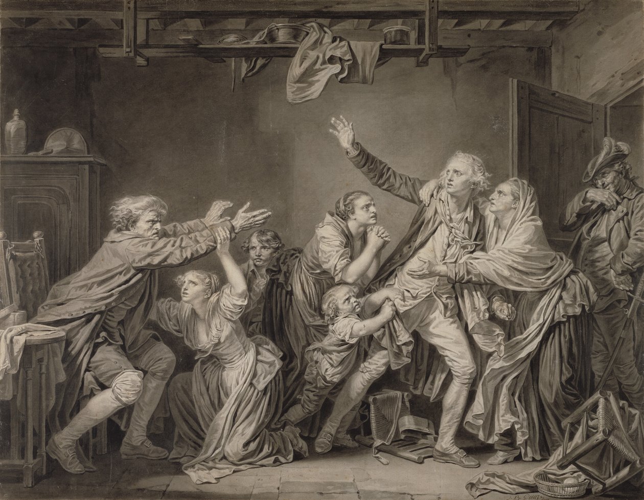 Faderens forbannelse: Den utakknemlige sønnen av Jean-Baptiste Greuze