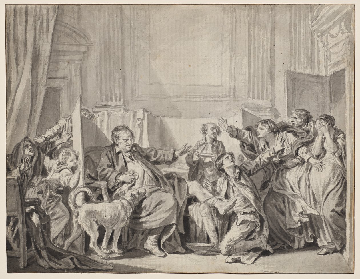 Den skyldige og angrende datteren av Jean-Baptiste Greuze