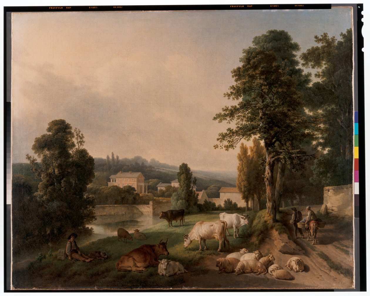 Landskap Med Kuer av Jean Baptiste Huet