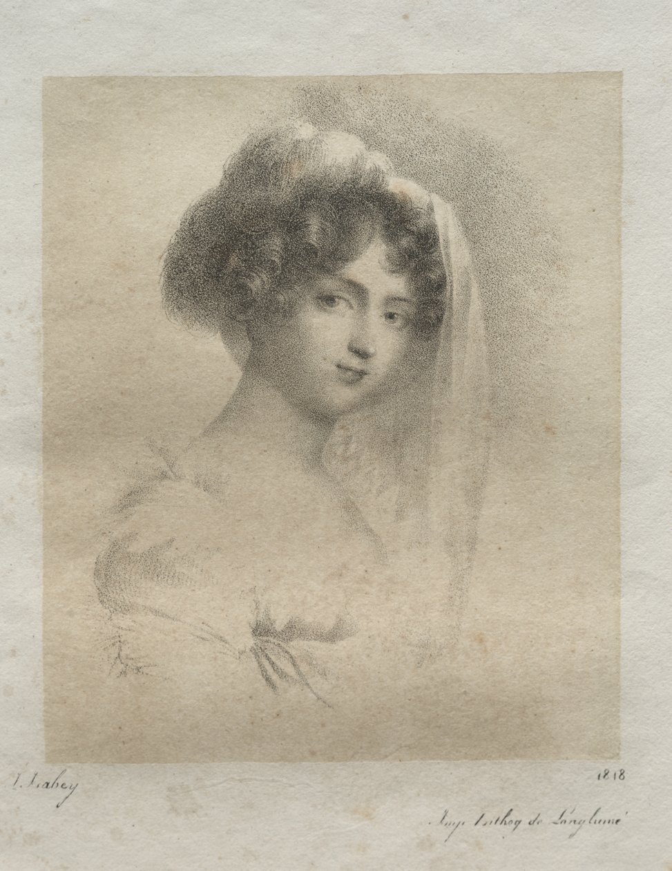 Mme. Horace Vernet av Jean-Baptiste Isabey