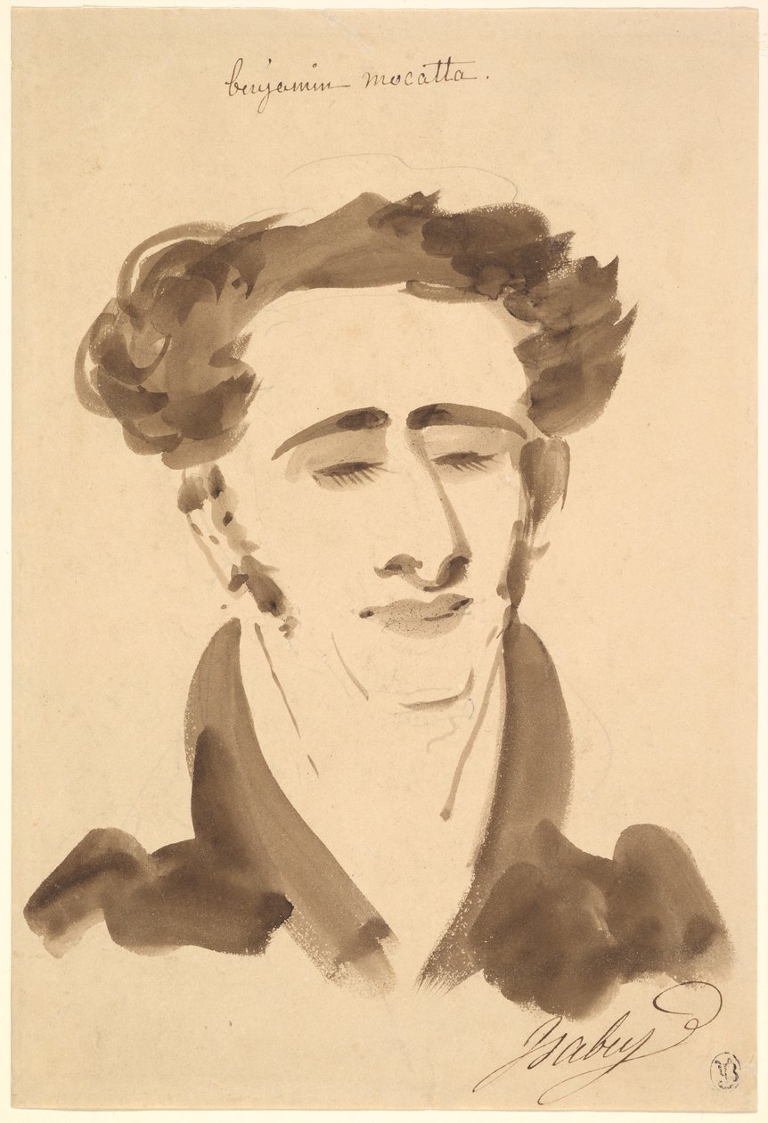 Portrett av Benjamin Mocatta (1802-1865) av Jean-Baptiste Isabey
