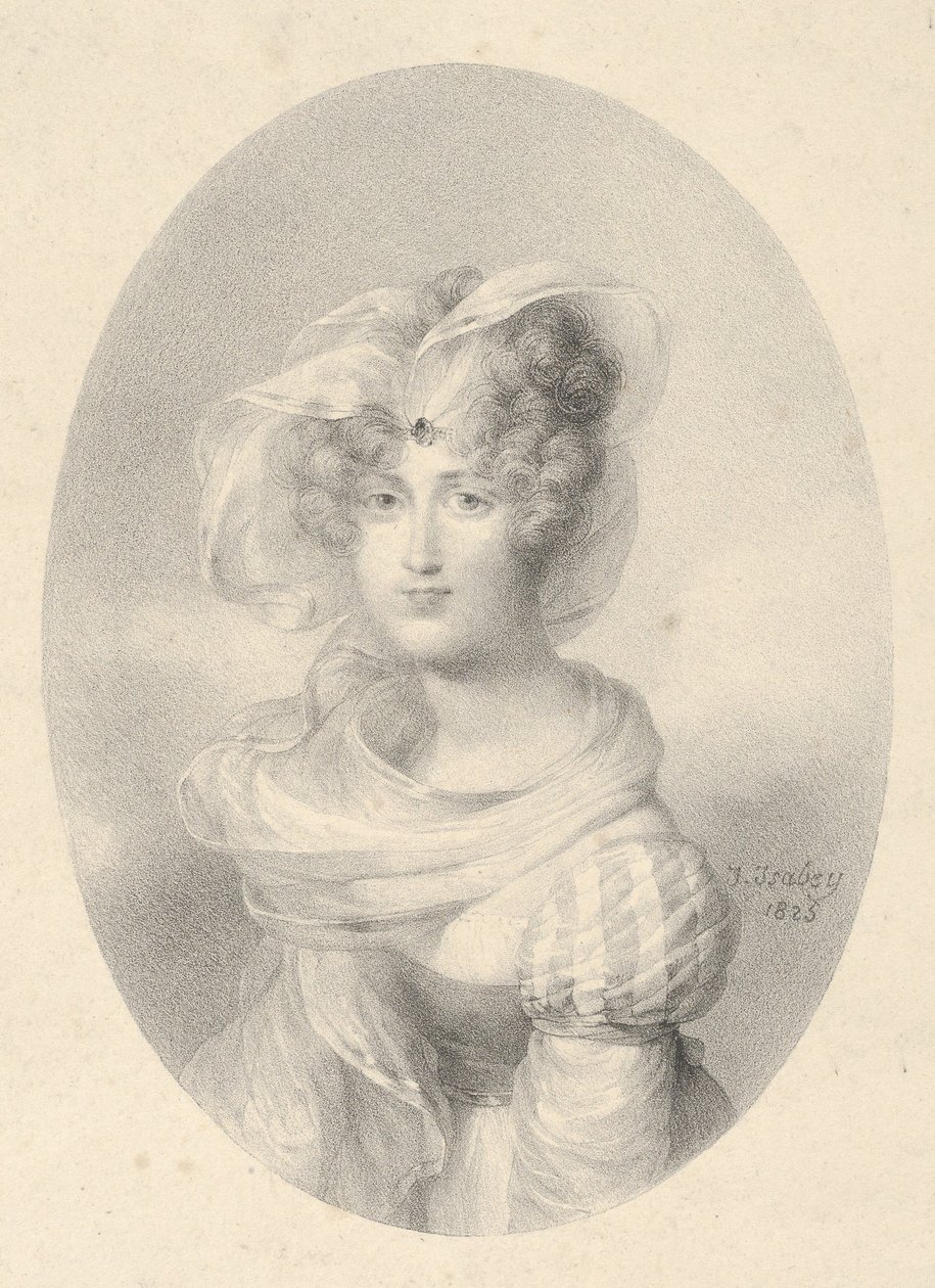 Portrett av Madame Ditte-Harmite av Jean-Baptiste Isabey