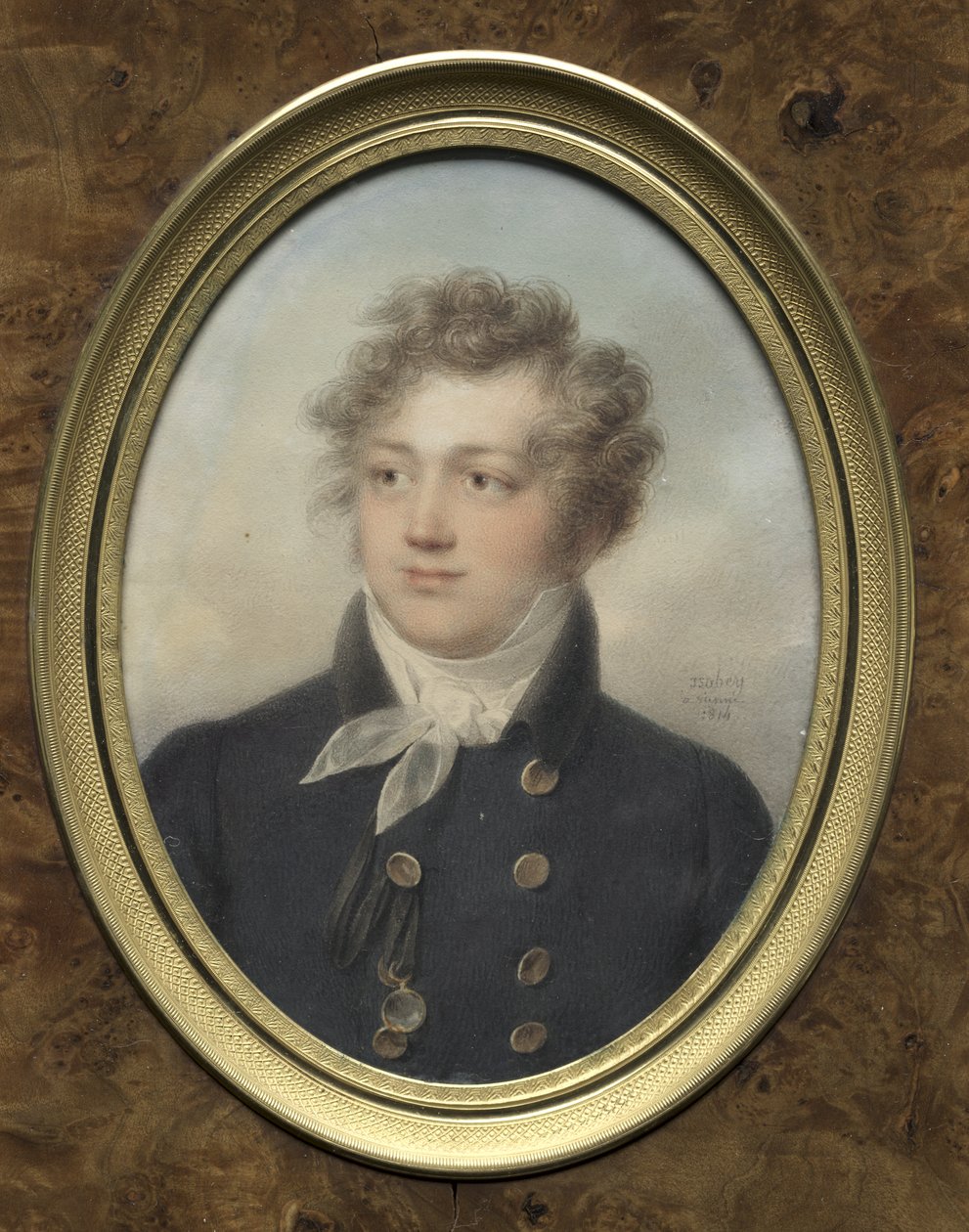 Portrett av en mann, muligens Aleksander I, keiser av Russland av Jean-Baptiste Isabey