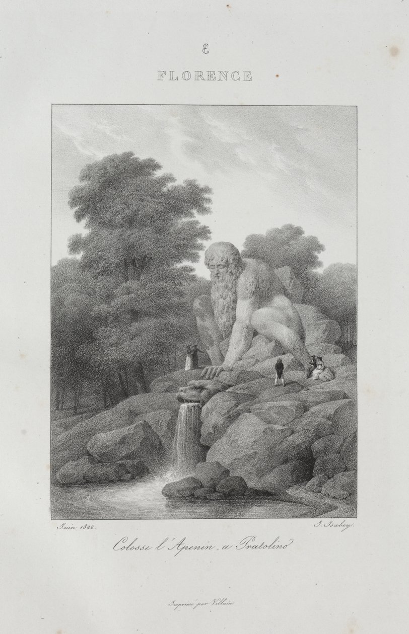 Reise til Italia i 1822 av Jean-Baptiste Isabey