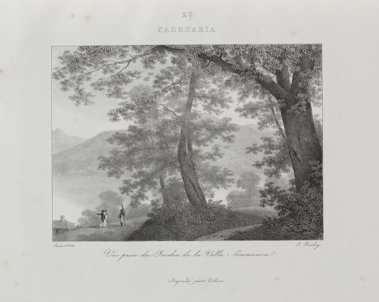Reise til Italia i 1822 av Jean-Baptiste Isabey