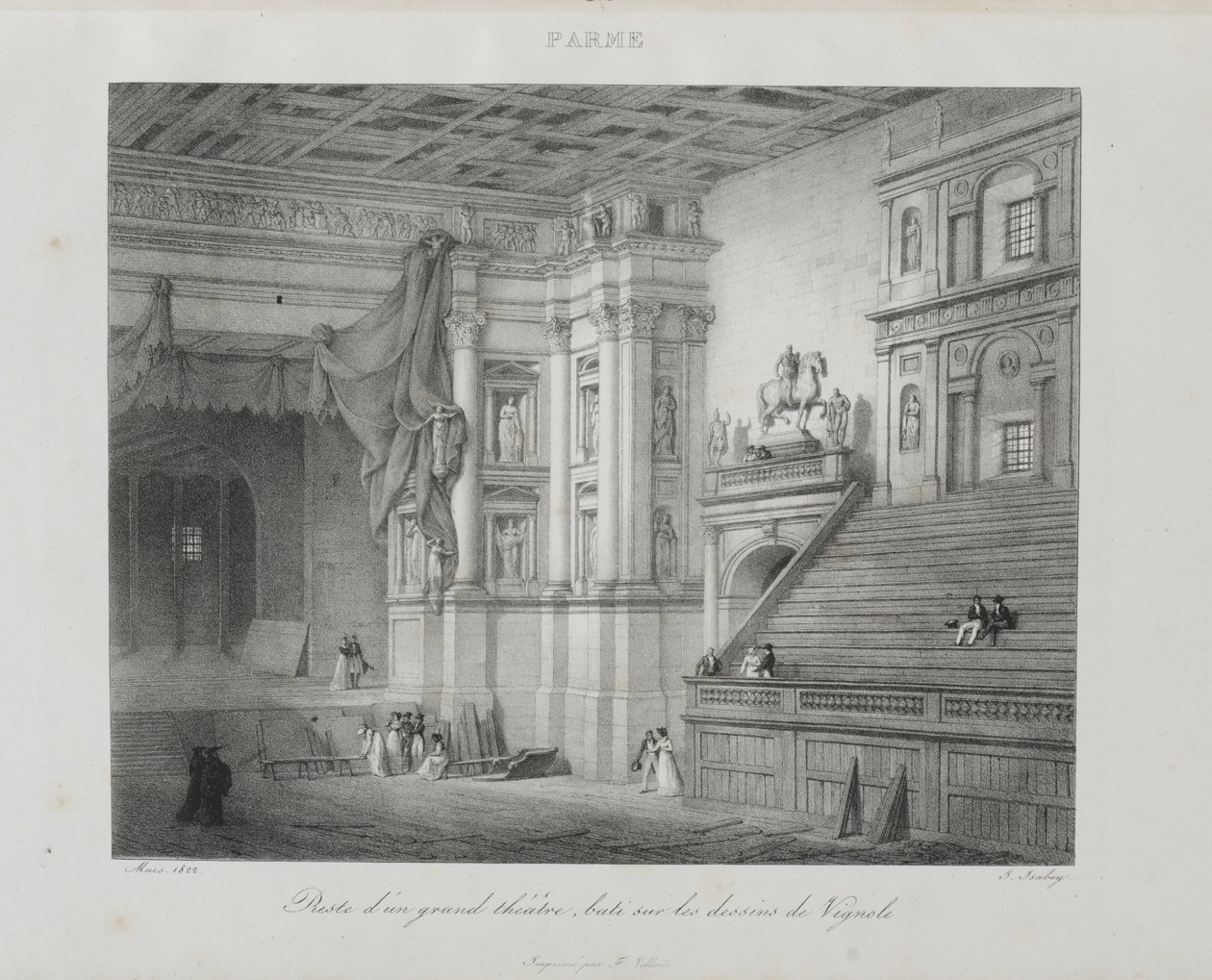 Reise til Italia i 1822 av Jean-Baptiste Isabey
