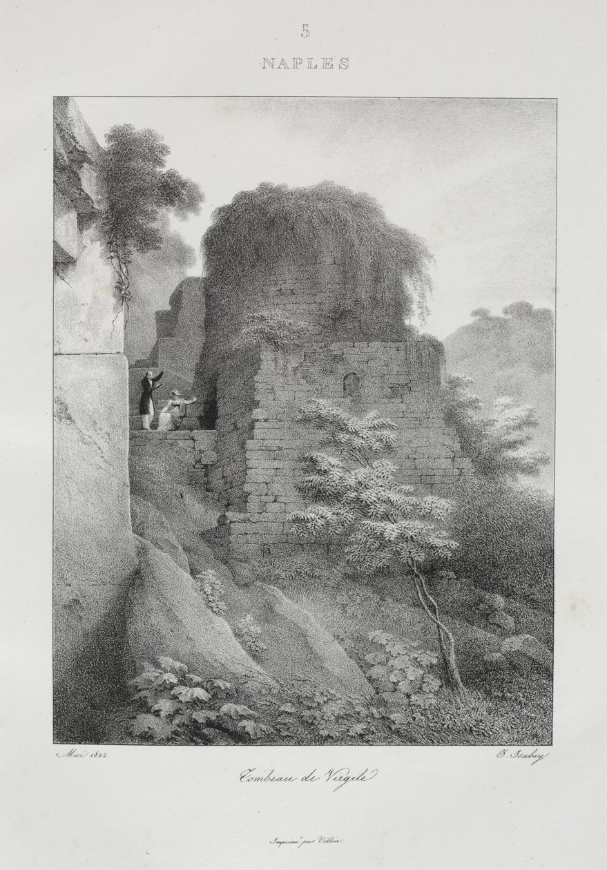 Reise til Italia i 1822 av Jean-Baptiste Isabey