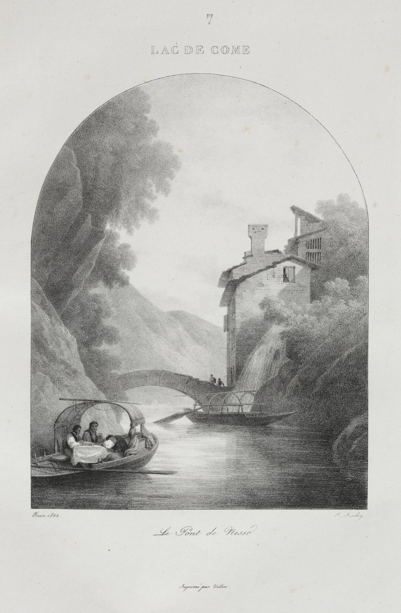 Reise til Italia i 1822 av Jean-Baptiste Isabey