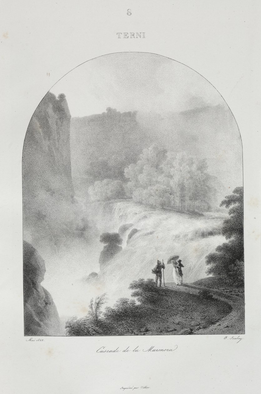 Reise til Italia i 1822 av Jean-Baptiste Isabey