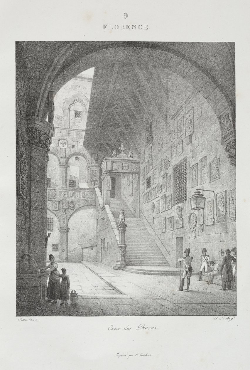Reise til Italia i 1822 av Jean-Baptiste Isabey