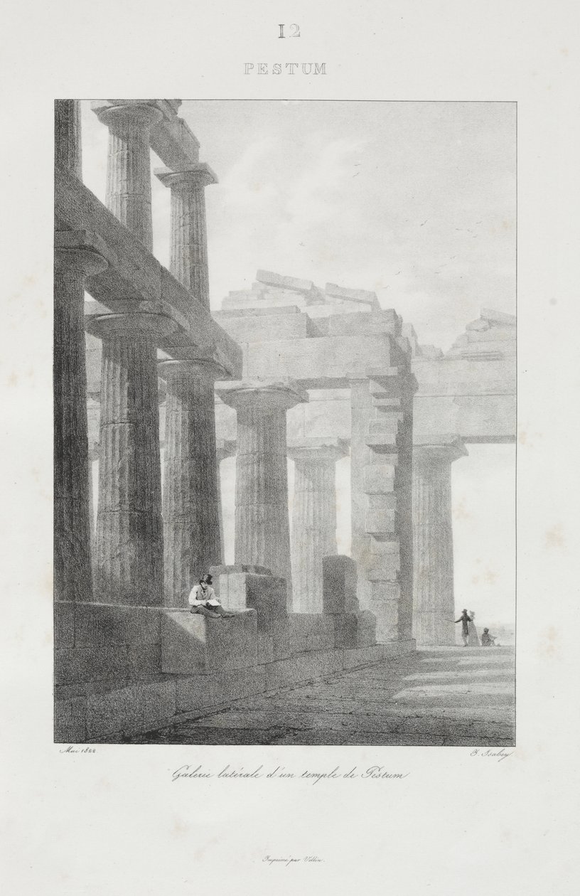 Reise til Italia i 1822 av Jean-Baptiste Isabey