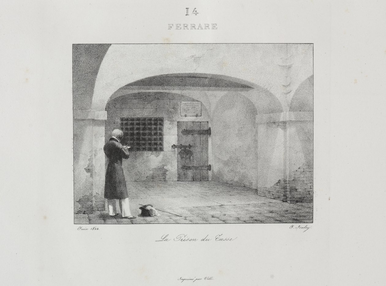 Reise til Italia i 1822 av Jean-Baptiste Isabey