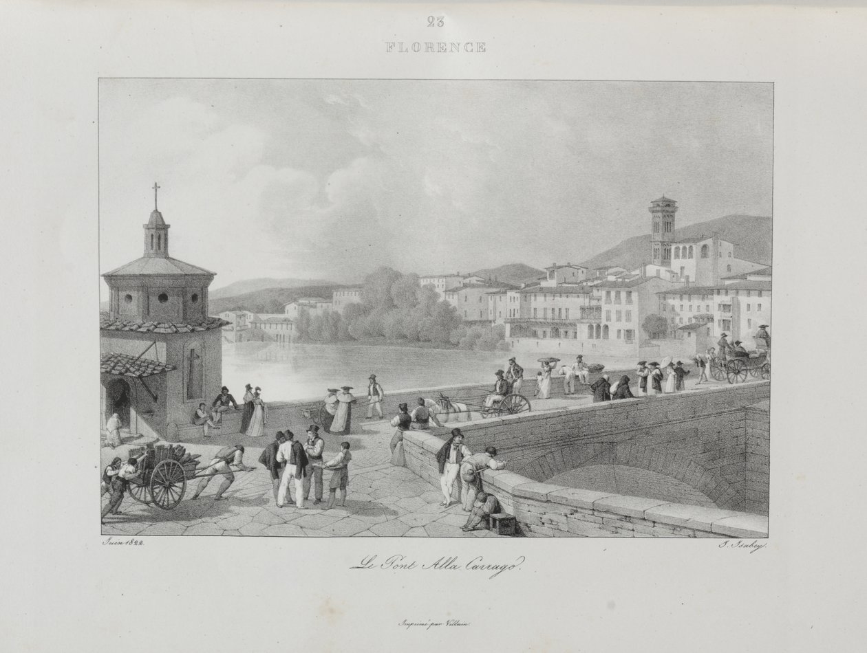 Reise til Italia i 1822 av Jean-Baptiste Isabey