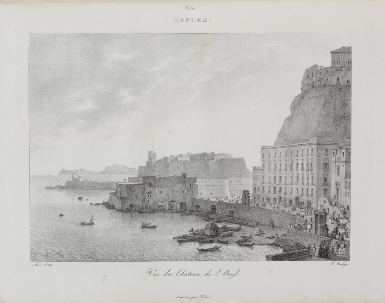 Reise til Italia i 1822 av Jean-Baptiste Isabey