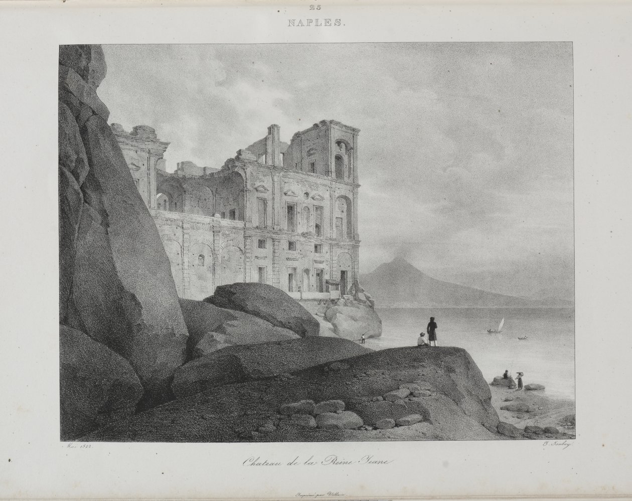 Reise til Italia i 1822 av Jean-Baptiste Isabey