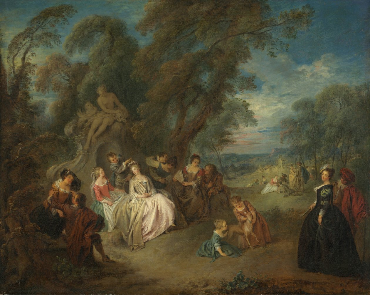 Hage fest av Jean-Baptiste Joseph Pater
