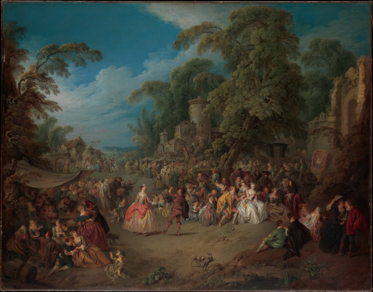 Markedet i Bezons av Jean-Baptiste Joseph Pater