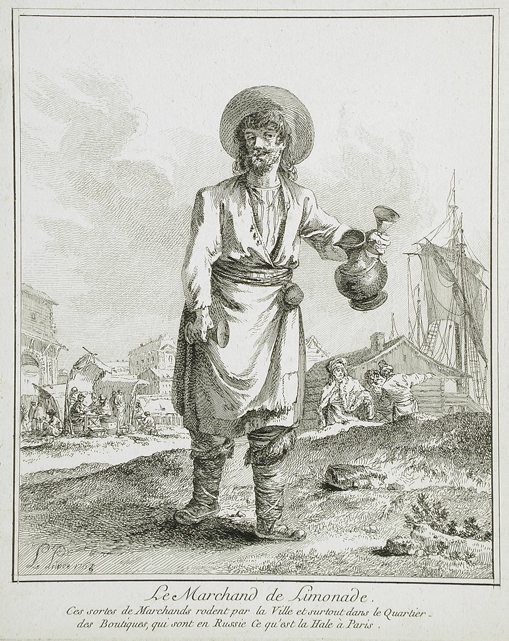 Limonadeselgersken av Jean-Baptiste Le Prince