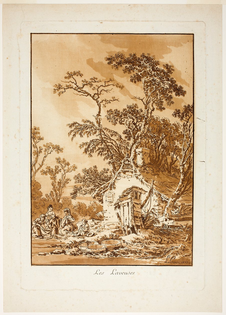 Vaskekvinnene av Jean-Baptiste Le Prince