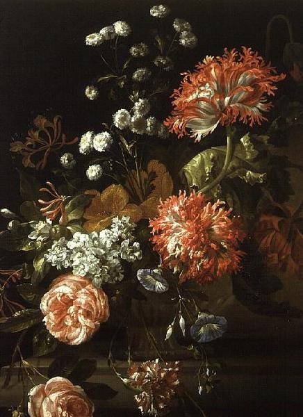 Stilleben med diverse blomster (olje på lerret) av Jean Baptiste Monnoyer