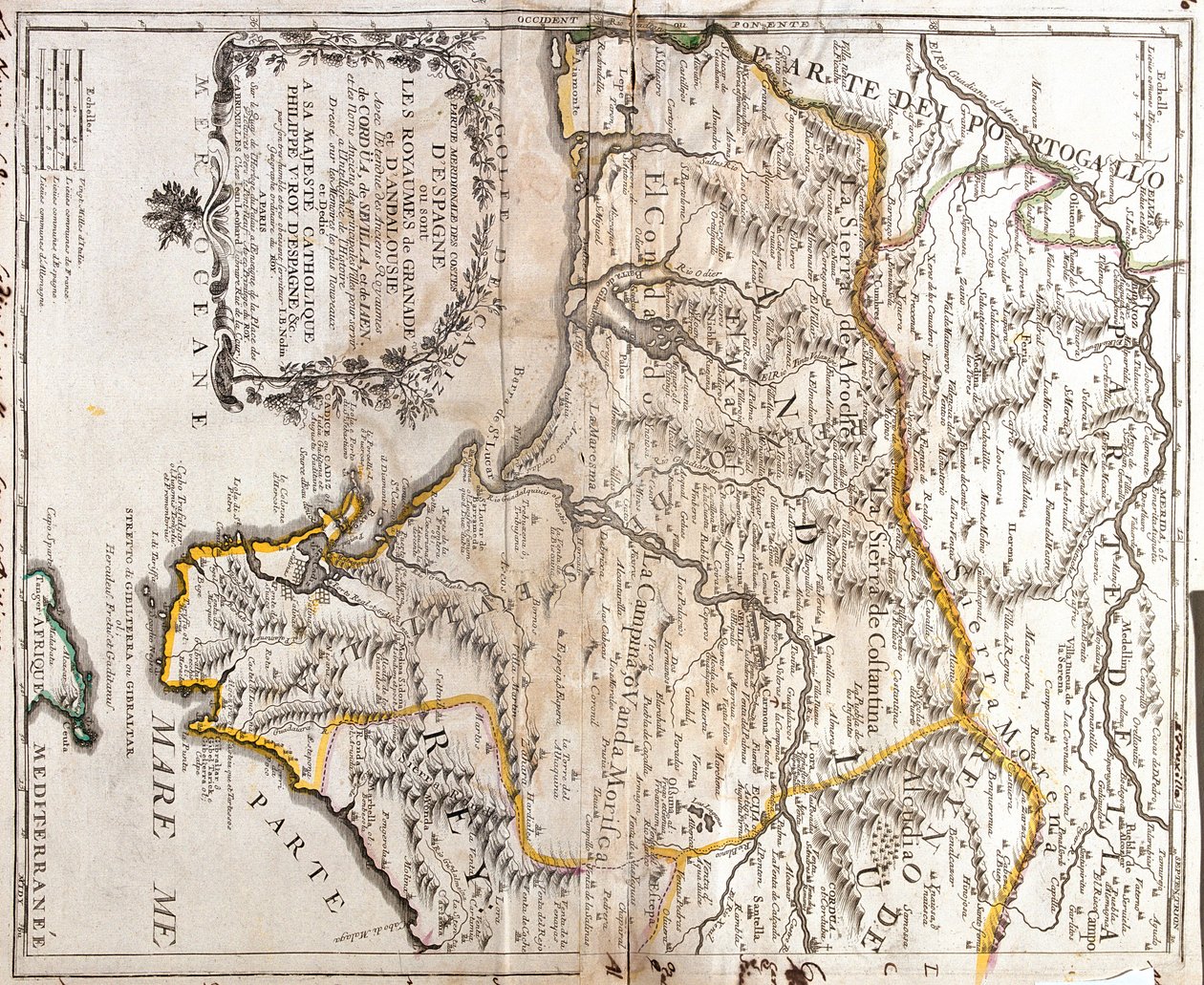 Andalusia, Castilla-La Mancha, Spania av Jean-Baptiste Nolin