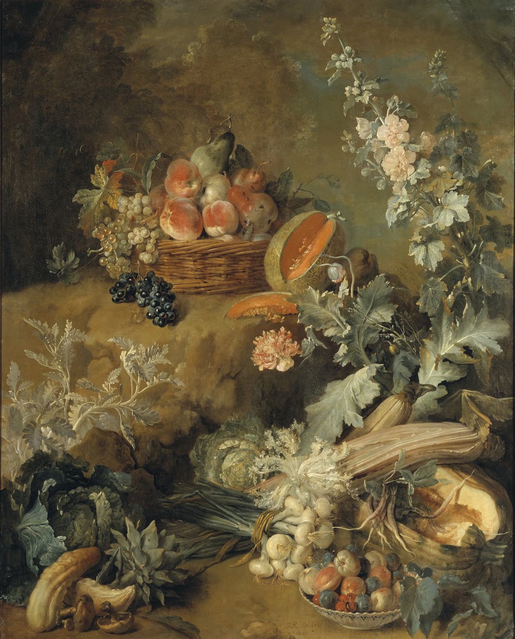 Stilleben med frukt og grønnsaker («Jorden») av Jean-Baptiste Oudry
