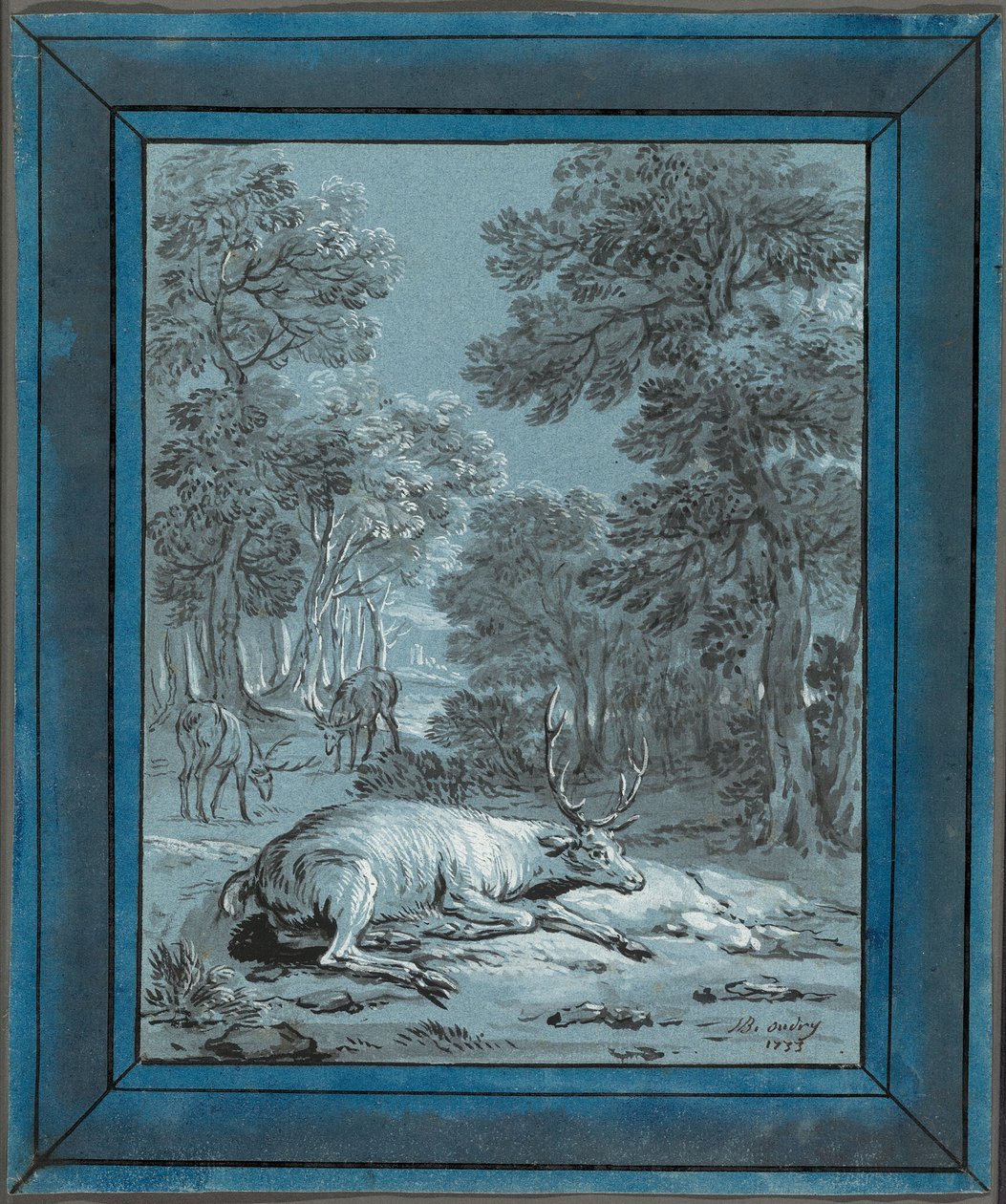 Den syke hjorten av Jean-Baptiste Oudry