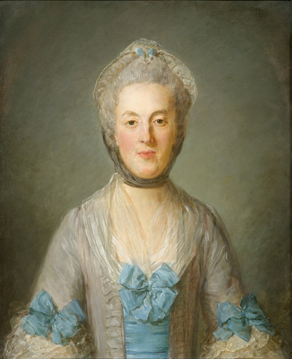 Portrett av en dame av Jean Baptiste Perronneau