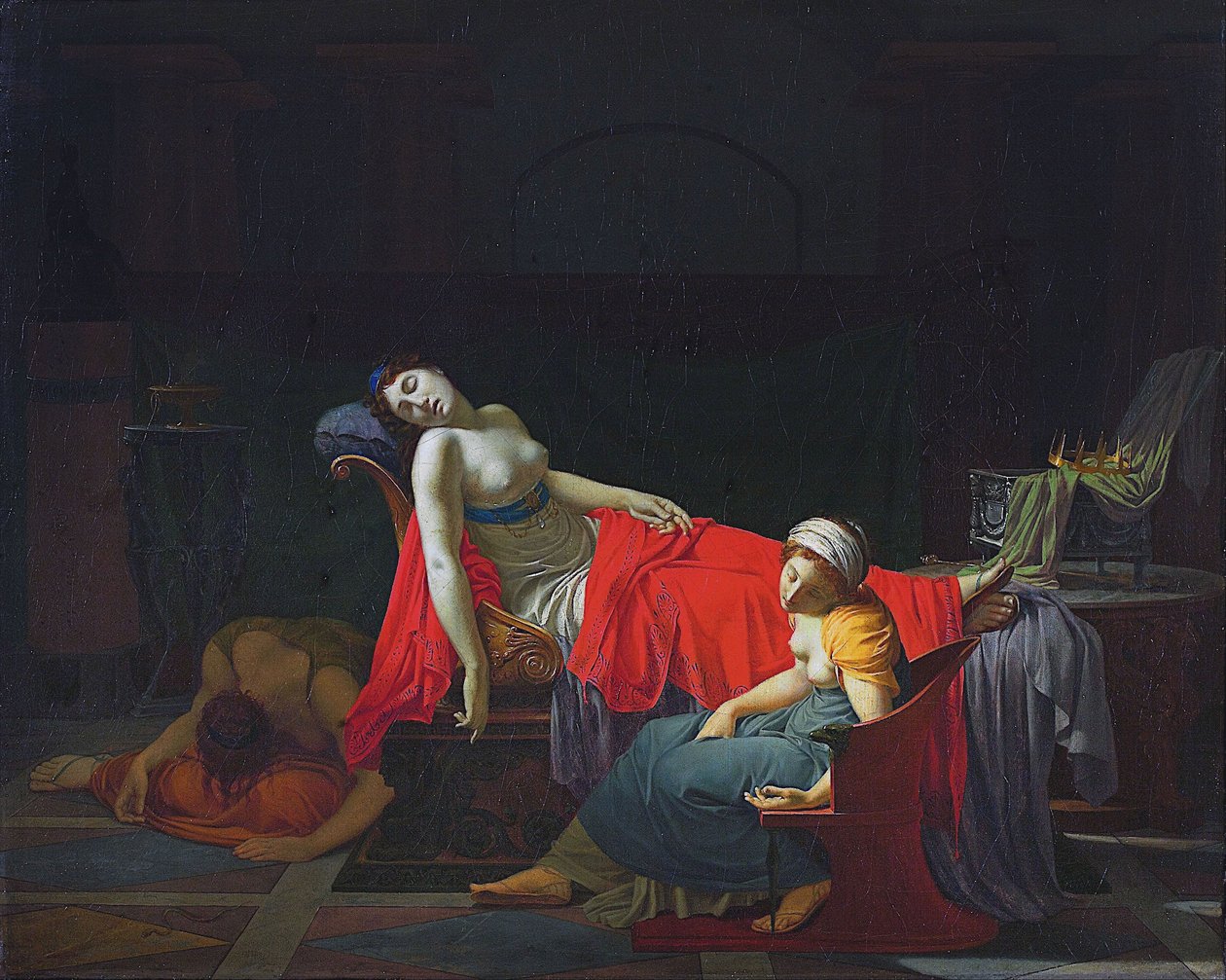 Kleopatras død av Jean-Baptiste Regnault